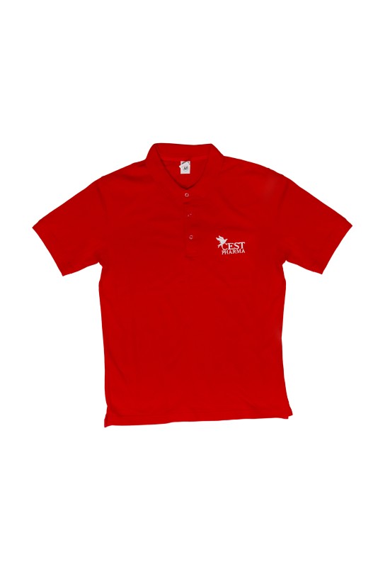 TRICOU POLO PRO BUMBAC CEST PHARMA - ROSU