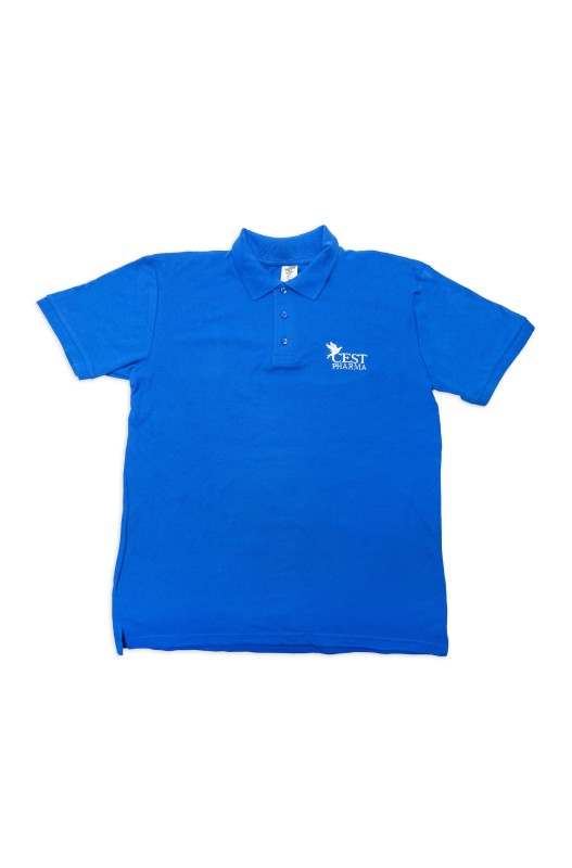 TRICOU POLO BUMBAC CEST PHARMA - ALBASTRU