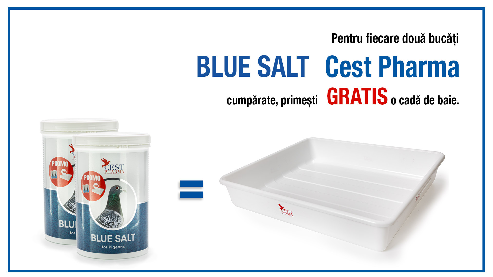 Pachet Blue salt si cada de baie